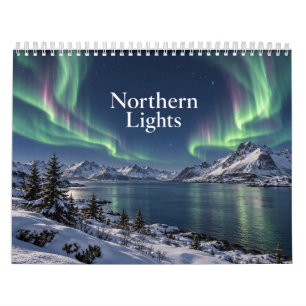Calendario Aurora Boreal Paisaje Natural Luces del Norte