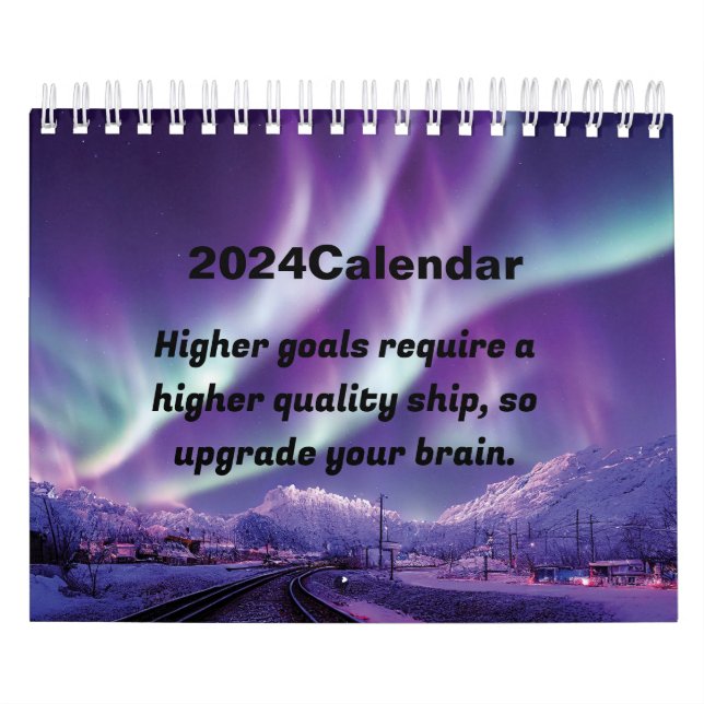 Calendario aurora motivacional 2024 (Tapa)