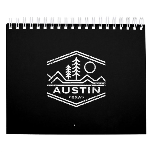 Calendario Austin Texas Gifts Austin TX Senderismo (Tapa)