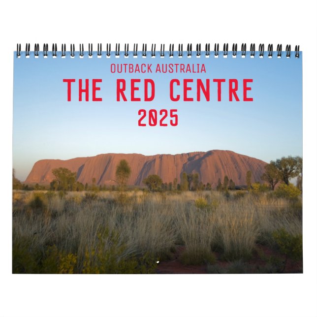 Calendario Australia El Centro Rojo Uluru Kata Tjuta (Tapa)