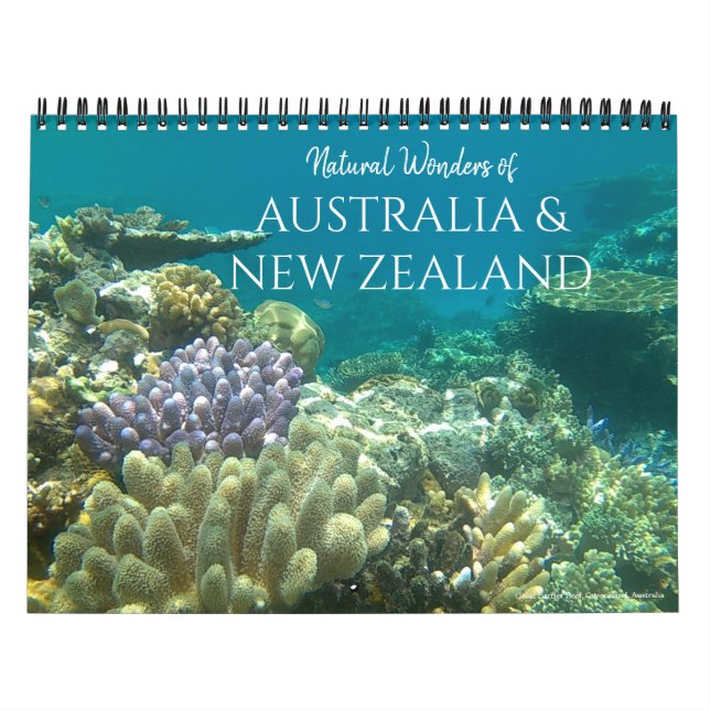 Calendario australia nueva zelandia naturaleza 2025 (con ubic (Tapa)