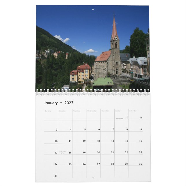 Calendario Austria 2012 (Jan 2027)