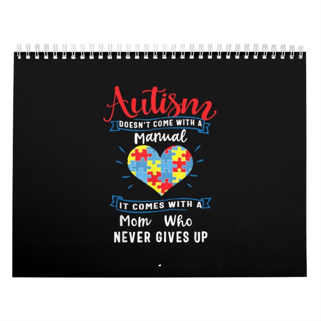 Calendario autista| El autismo no viene con un manual (Tapa)