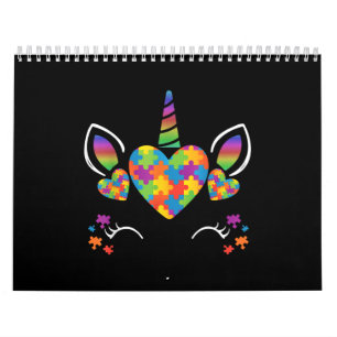 Calendario autista  Rompecabezas del autismo unicornio