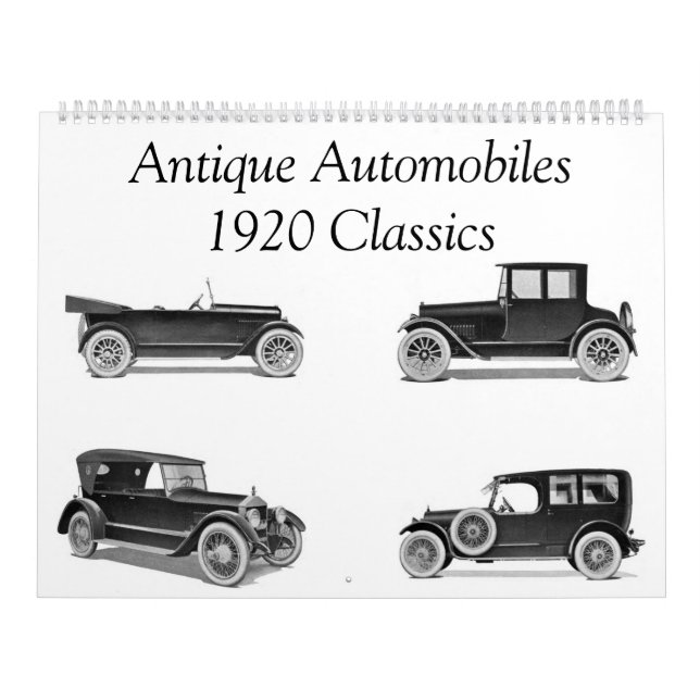 Calendario Automóviles antiguos 1920 clásicos - Classic Auto (Tapa)