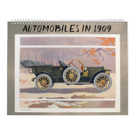 Calendario Automóviles de 1909 - Autos antiguos clásicos