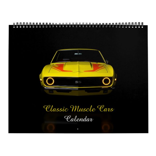 Calendario Autos musculares clásicos (Tapa)