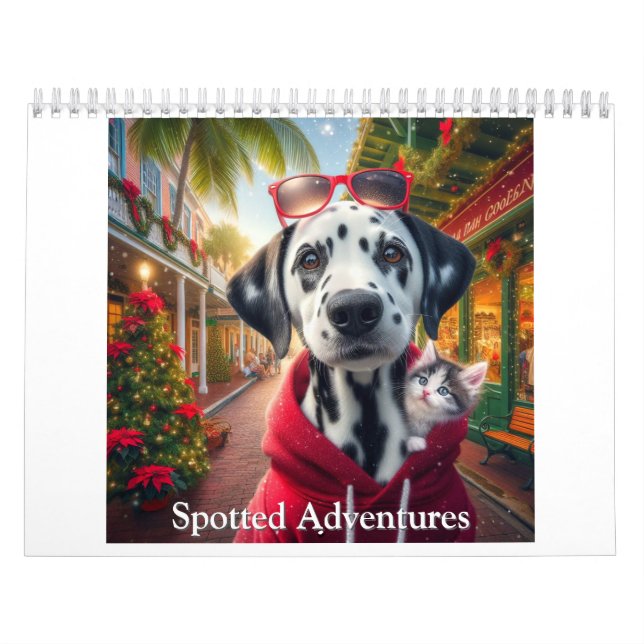 Calendario Aventuras con manchas dálmatas (Tapa)