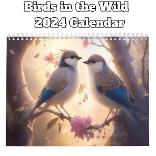 Calendario Aves bonitos 2024