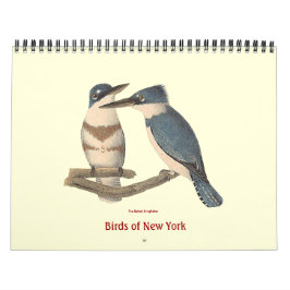 Calendario Aves de las litografías de Nueva York