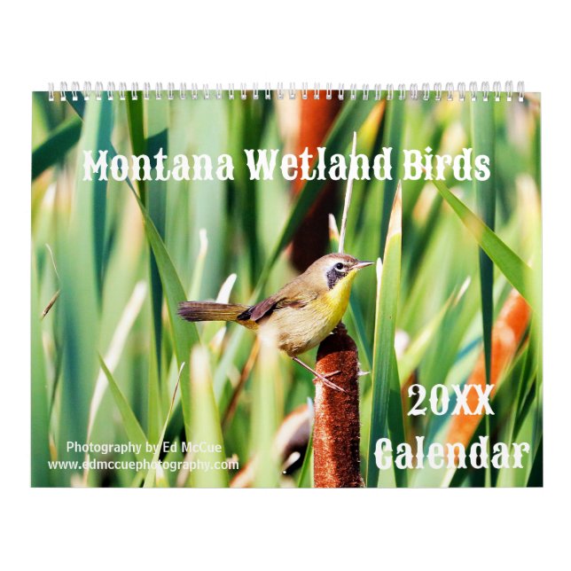 Calendario Aves de los humedales de Montana (Tapa)