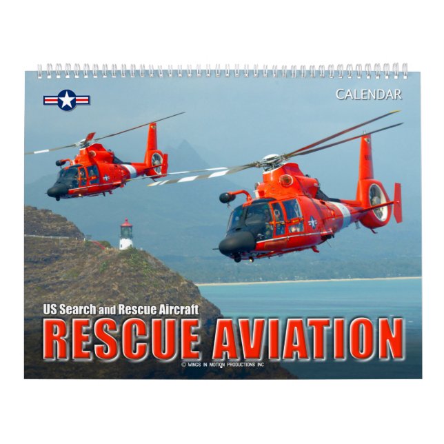 Calendario AVIACIÓN DE RESCATE - Aeronaves SAR DE EE.UU. (Tapa)