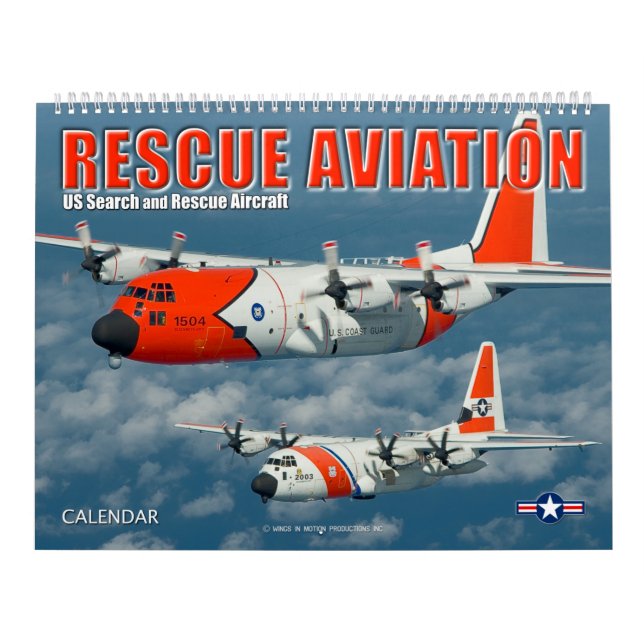 Calendario AVIACIÓN DE RESCATE - Aeronaves SAR DE EE.UU. (Tapa)