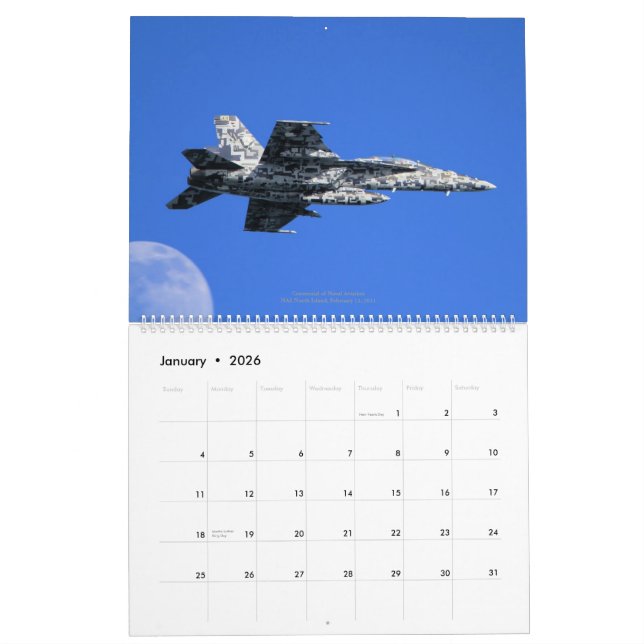 Calendario Avispones estupendos F/A-18 de VFA-122 "Eagles que (Jan 2026)