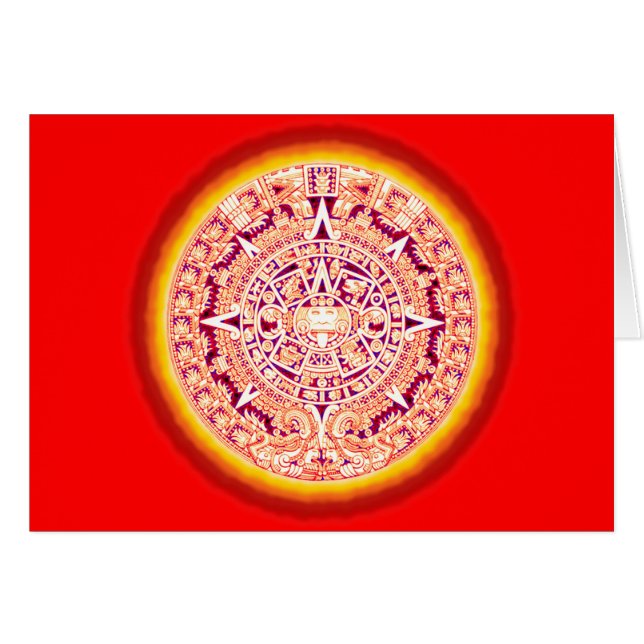 Calendario azteca antiguo (Anverso (Horizontal))