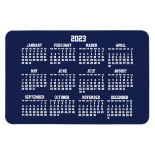 Calendario Azul de la Marina 2023 Grandes imanes f