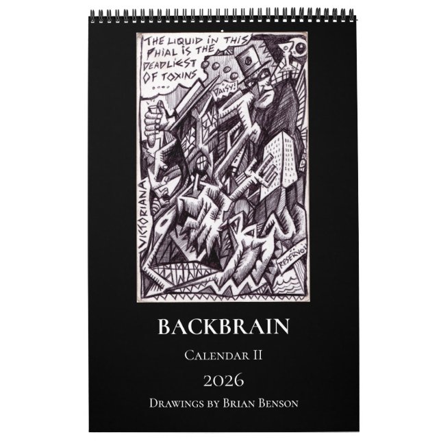 Calendario Backbrain II 2026 (Una página, Mediano) (Tapa)
