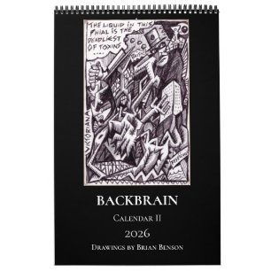 Calendario Backbrain II 2026 (Una página, Mediano)