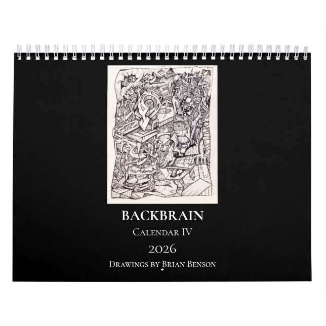 Calendario Backbrain IV 2026 de doble página (Tapa)