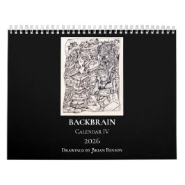 Calendario Backbrain IV 2026 de doble página