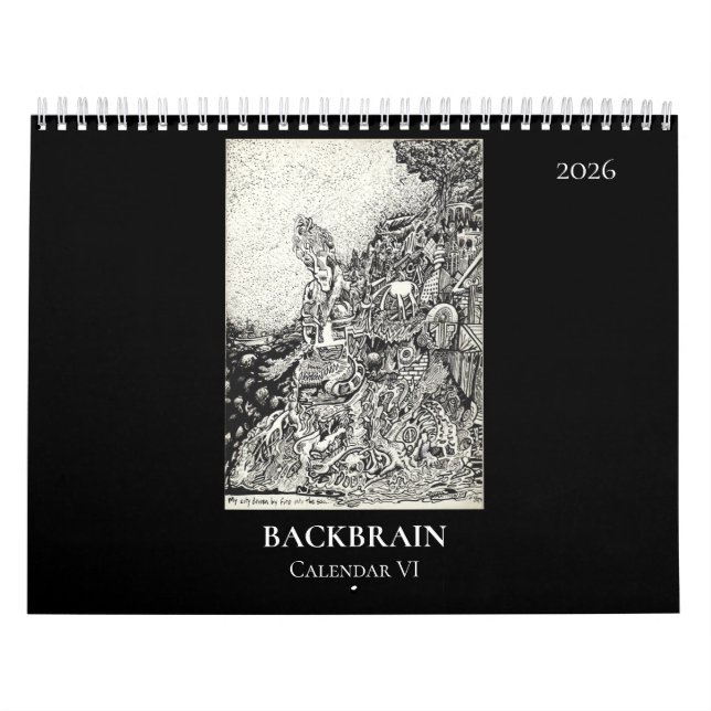 Calendario Backbrain VI, 2026, Doble Página (Tapa)