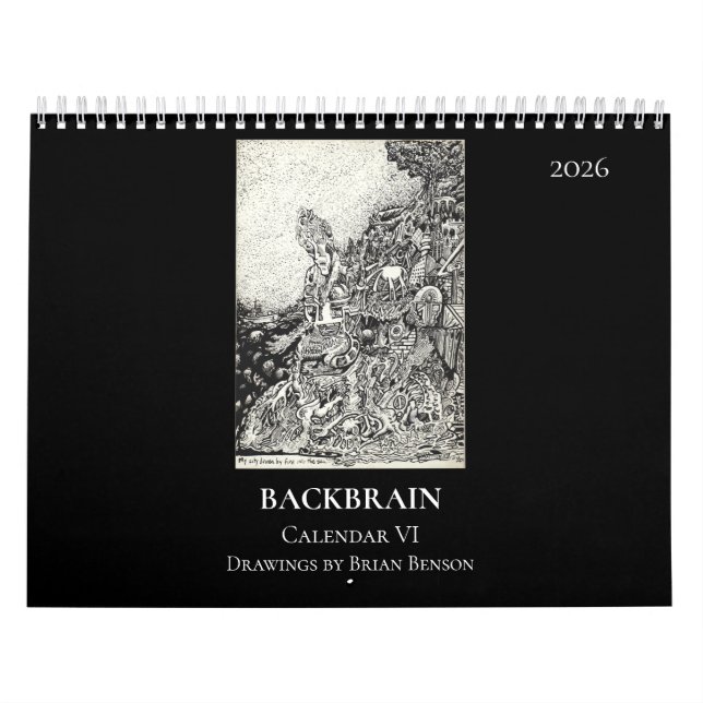 Calendario Backbrain VI, 2026, Doble Página (Tapa)