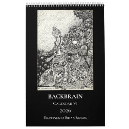 Calendario Backbrain VI, 2026, Página Única