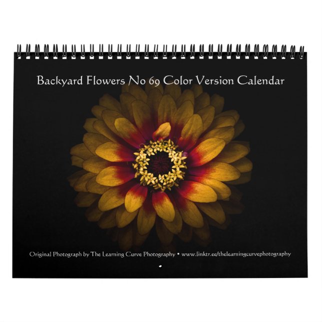 Calendario Backyard Flowers No 69 Color Version (Tapa)