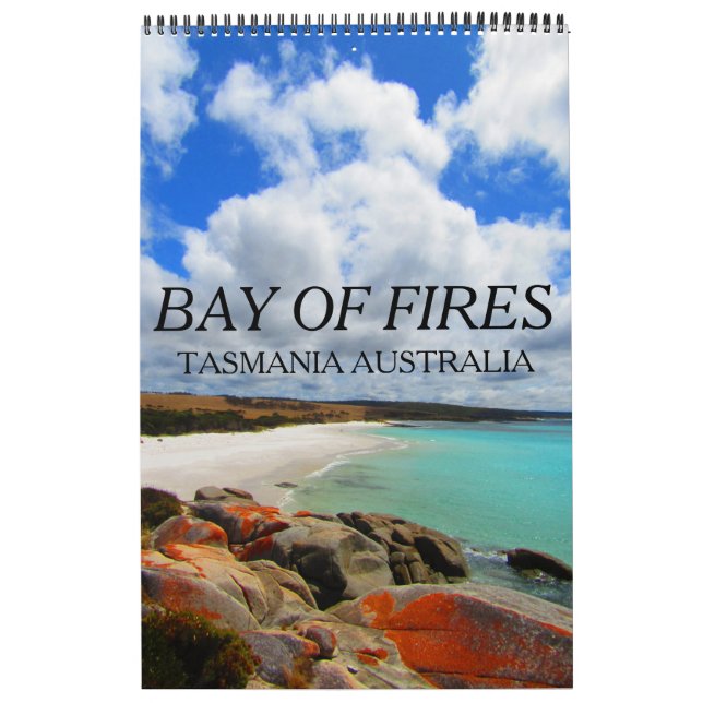 Calendario bahía de fuegos tasmania (Tapa)