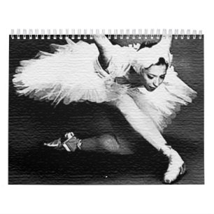 Calendario Bailarina en la etapa para bailar el "lago swan "