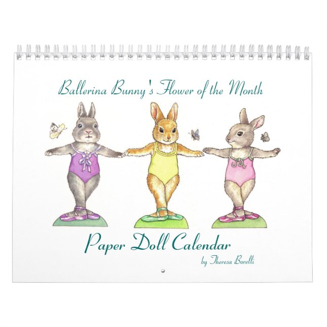 Calendario Ballerina Bunny Paper Calendar (Tapa)