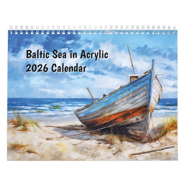 Calendario Baltic Sea in Acrylic – 2026 Calendar (Tapa)