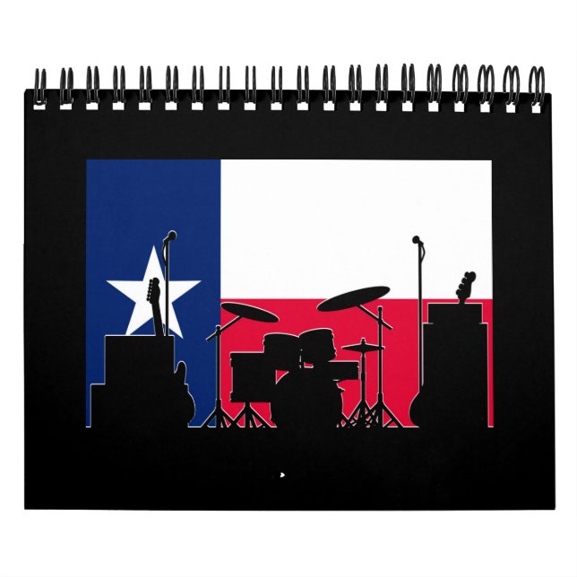 Calendario Banda De Texas En Escenario (Tapa)