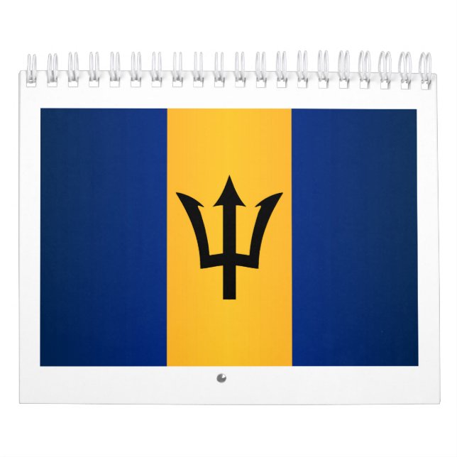 Calendario Bandera de Barbados (Tapa)