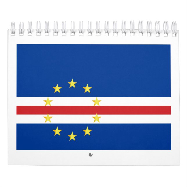 Calendario Bandera De Cabo Verde (Tapa)