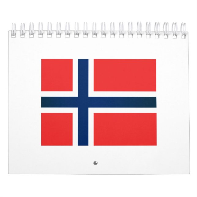 Calendario Bandera de Noruega (Tapa)