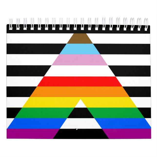 Calendario Bandera de orgullo de progreso de aliado (Tapa)
