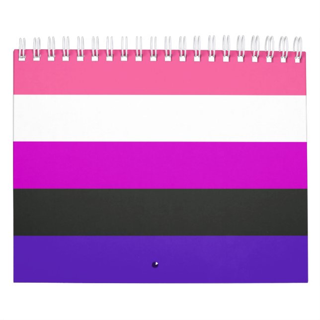 Calendario Bandera de orgullo genderfluid (Tapa)
