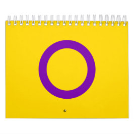 Calendario Bandera de orgullo intersexual