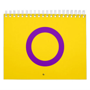 Calendario Bandera de orgullo intersexual