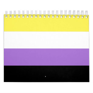Calendario Bandera de Orgullo no binaria