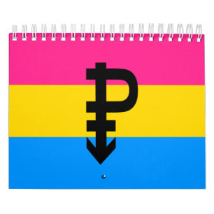 Calendario Bandera de Orgullo Pansexual