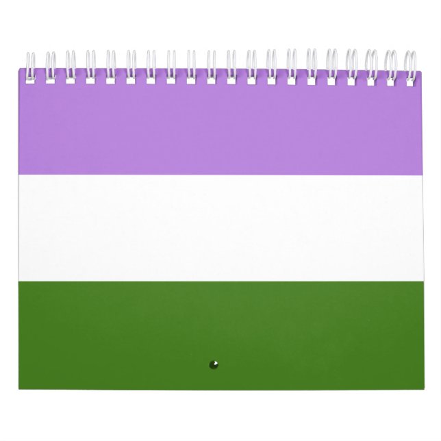 Calendario Bandera de Orgullo Queer (Tapa)
