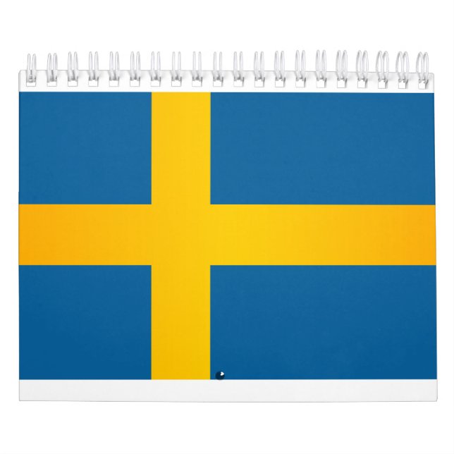 Calendario Bandera de Suecia (Tapa)