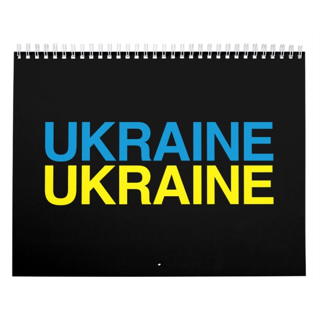 Calendario Bandera de UCRANIA (Tapa)