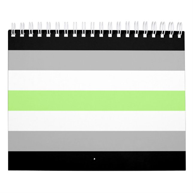 Calendario Bandera del Orgullo Agénero (Tapa)