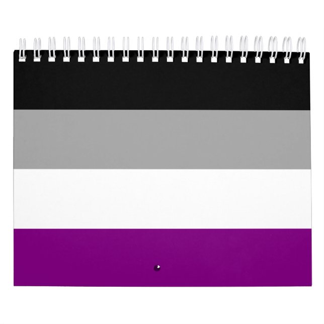 Calendario Bandera del Orgullo Asexual (Tapa)