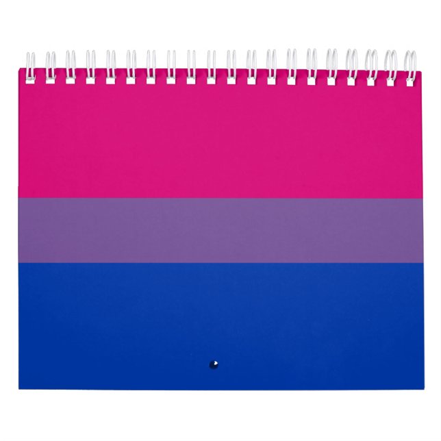 Calendario Bandera del Orgullo Bisexual (Tapa)