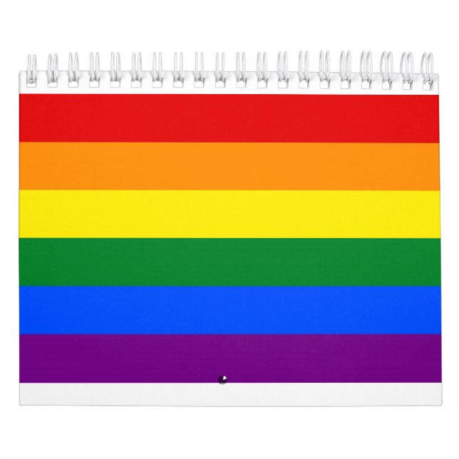 Calendario Bandera del orgullo gay del arco iris (Tapa)