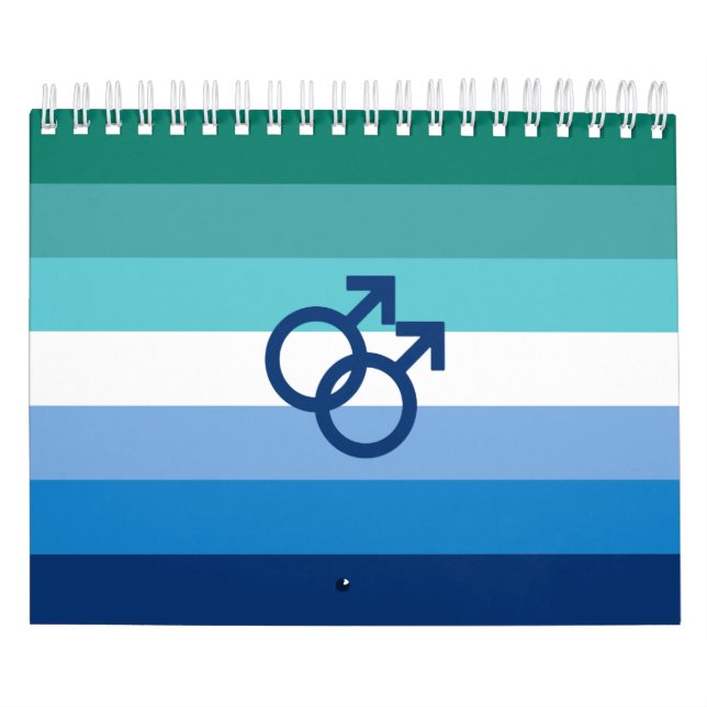 Calendario Bandera del Orgullo Gay Masculino MLM (Tapa)